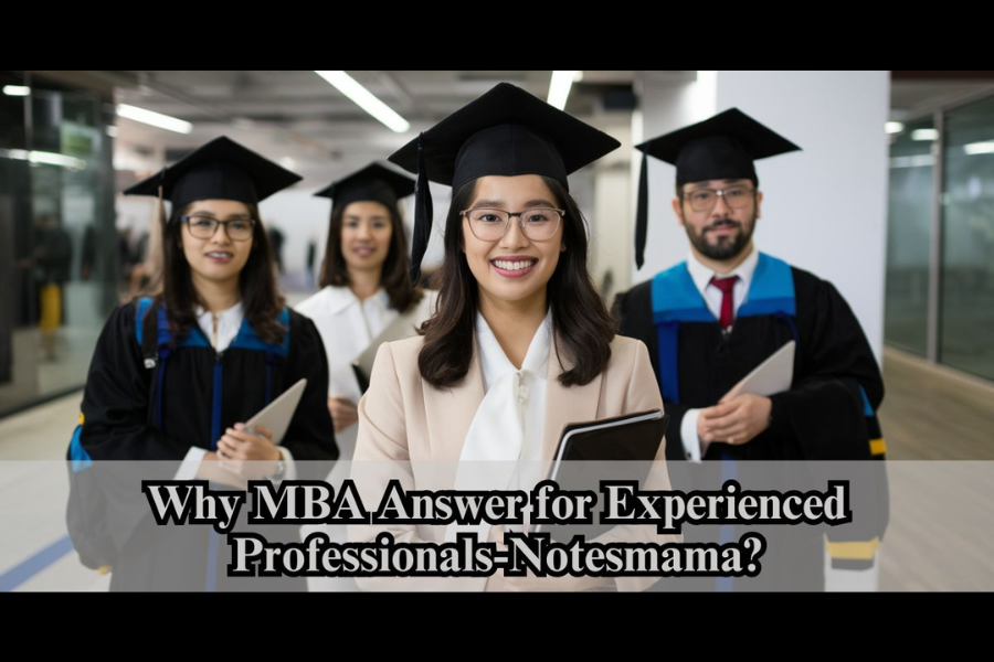 why mba answer for experienced professionals-notesmama