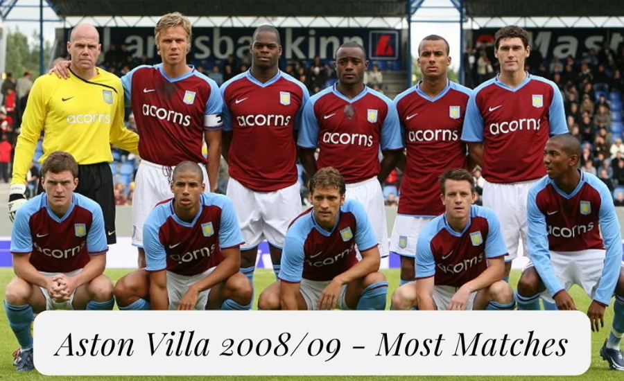 Aston Villa 2008/09 – Most Matches: A Season Of Transformation And Triumph